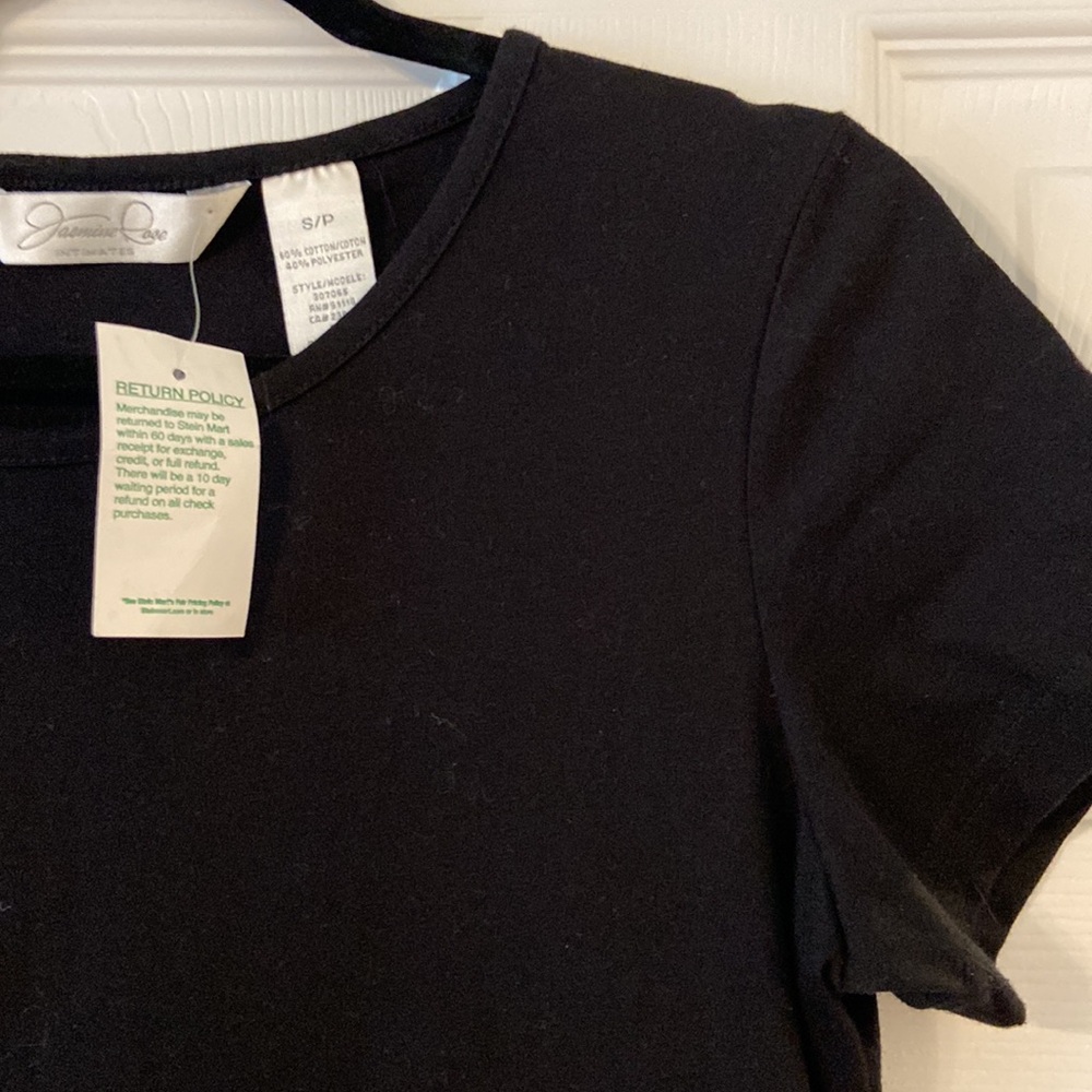 Jasmine Rose Women’s Top brand new color black length 24” bust 32” size S/P - Picture 4 of 8